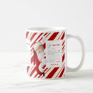 Caneca De Café Caros Papais noeis - Letra de Natal Red Candy Stri