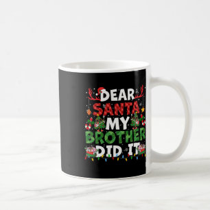 Caneca De Café Caros Papais noeis, Meu Irmão Fez Um Feliz Natal