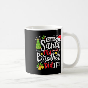 Caneca De Café Caros Papais noeis, Meu Irmão Fez Um Jogo De Natal