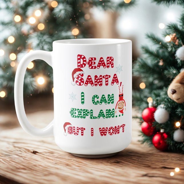Caneca De Café Caros Papais noeis - Natal travesso (Criador carregado)