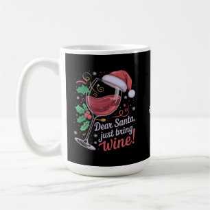 Caneca De Café Caros Papais noeis, Por Favor Tragam Um Presente D