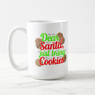 Caneca De Café Caros Papais noeis Tragam Design de Arte Digital p