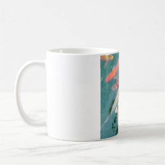 Caneca De Café Carpas Nandando no Lago