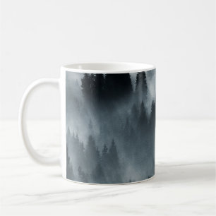 Caneca De Café Cárpatos de inverno: Paisagem de Montanha Sunrise