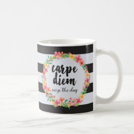 Caneca De Café Carpe Diem / Agarre A Cotação Do Dia