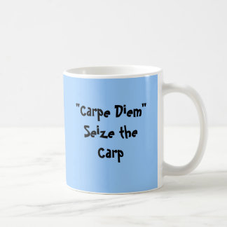 Caneca De Café "Carpe Diem " apreende a carpa