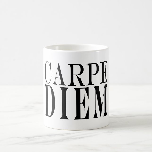 Caneca De Café Carpe Diem apreende a felicidade Latin das (Centro)
