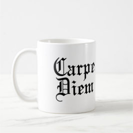 Caneca De Café Carpe Diem - Aproveite o dia - Frase latina