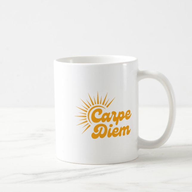 Caneca De Café Carpe Diem Sunrise Premium  (Direita)