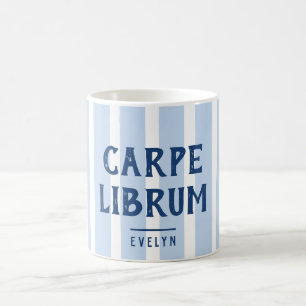 Caneca De Café Carpe Librum Divertido Frase Bibliotecária Listrad