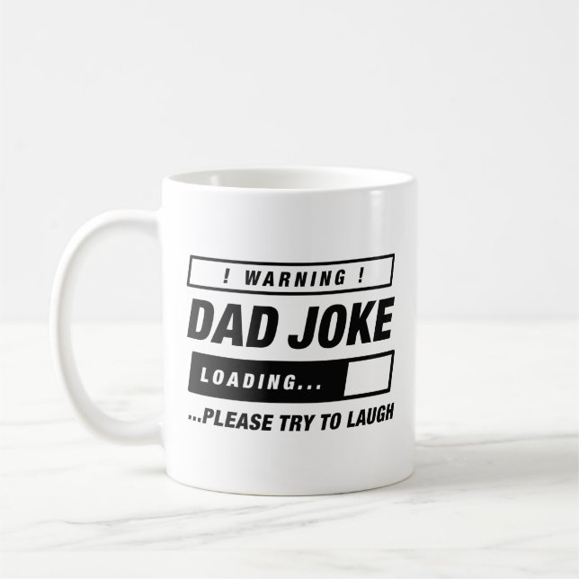 Caneca De Café Carregamento da Piada do pai (Esquerda)