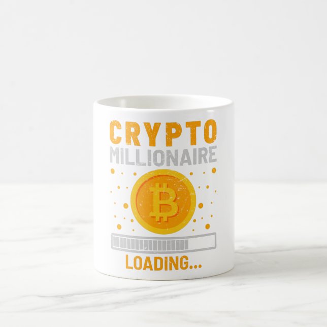 Caneca De Café Carregamento do Crypto Millionaire (Centro)
