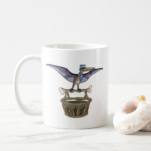 Caneca De Café Carregando Pteranodon A Cesta