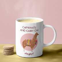 Carregar De Cafeinato Em Llama Alpaca Animal Desen