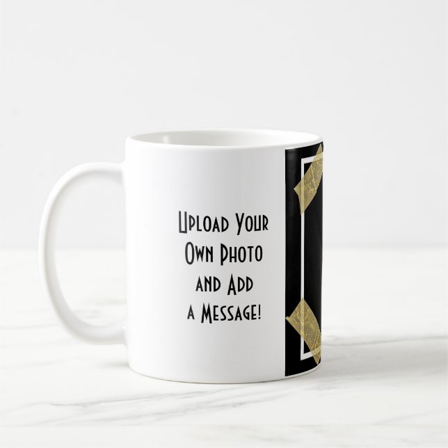 Caneca De Café Carregar uma Foto e Adicionar uma Mensagem Pessoal (Esquerda)