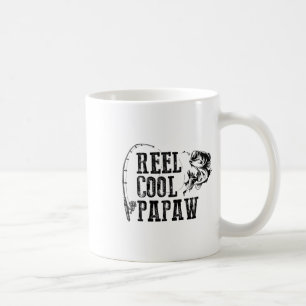Caneca De Café Carrete de Pesca Papaw Presente Divertido Papaw Ca