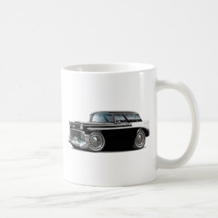 Caneca De Café Carro 1956 Preto-Branco do nómada