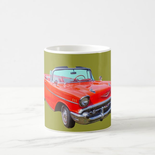 Caneca De Café Carro 1957 antigo convertível do Bel Air de (Centro)