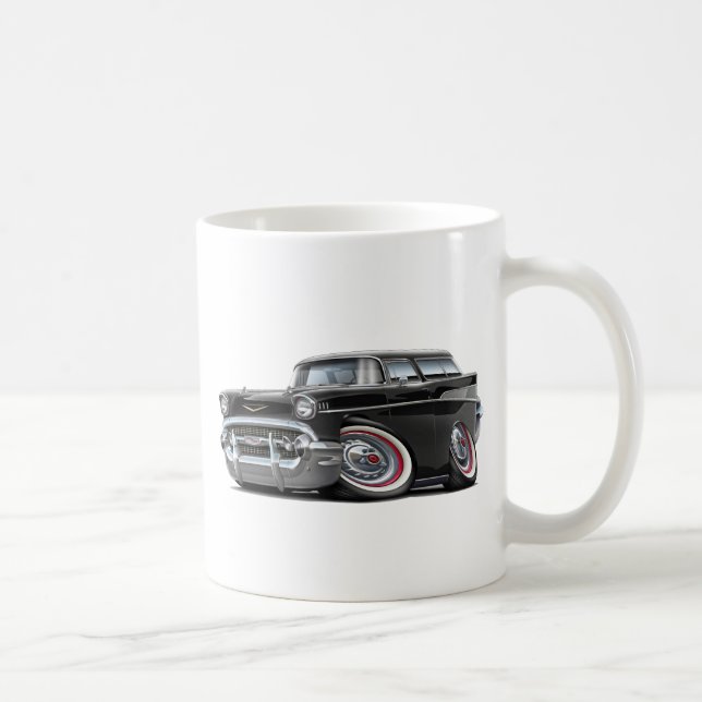 Caneca De Café Carro 1957 do preto do nómada de Chevy (Direita)