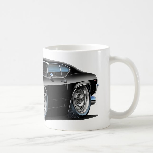 Caneca De Café Carro 1968-69 preto de Chevelle (Direita)