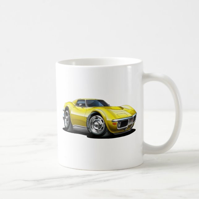 Caneca De Café Carro 1968-72 amarelo de Corveta (Direita)