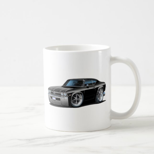Caneca De Café Carro 1968 preto de Chevelle (Direita)