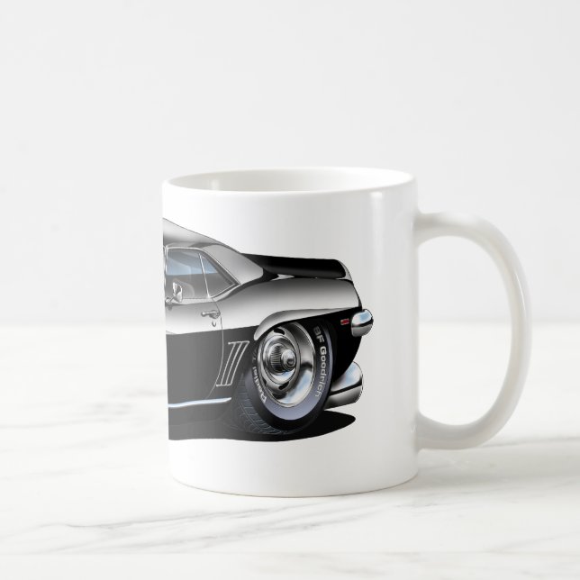 Caneca De Café Carro 1969 Preto-Branco de Camaro (Direita)