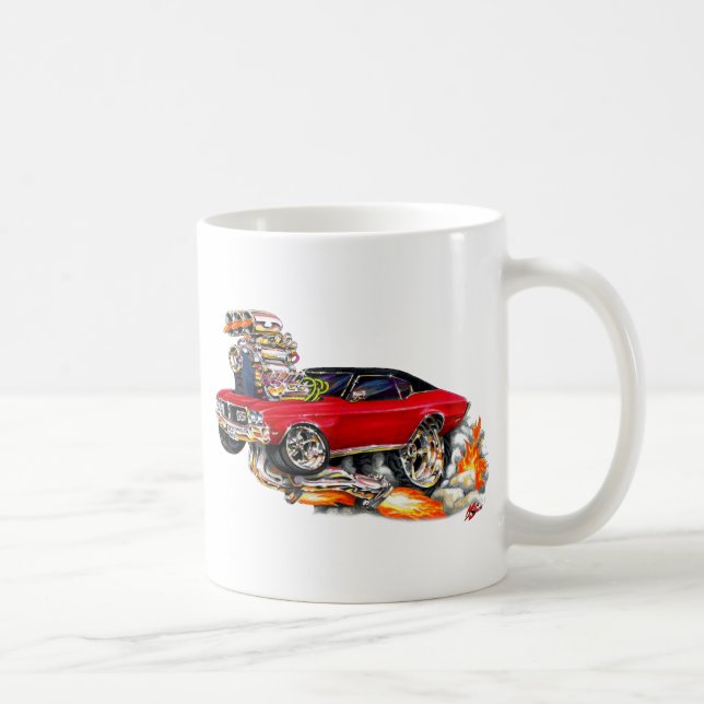 Caneca De Café Carro 1970-72 do vermelho de Buick GS (Direita)