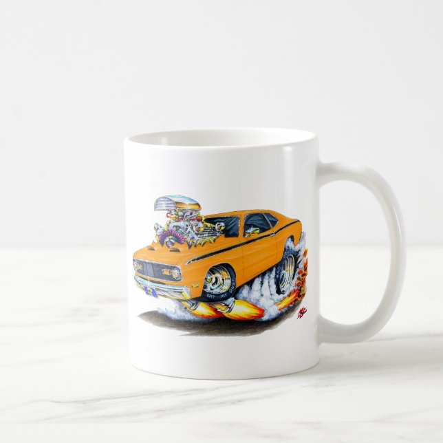 Caneca De Café Carro 1970-74 da laranja do espanador de Plymouth (Direita)