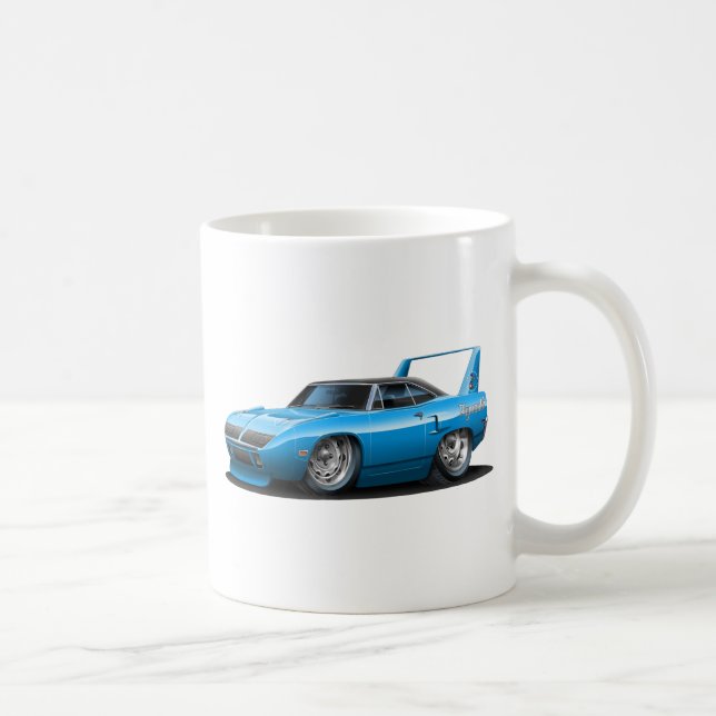 Caneca De Café Carro 1970 do azul de Plymouth Superbird (Direita)