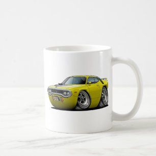 Caneca De Café Carro 1971-72 Amarelo-Preto do Roadrunner