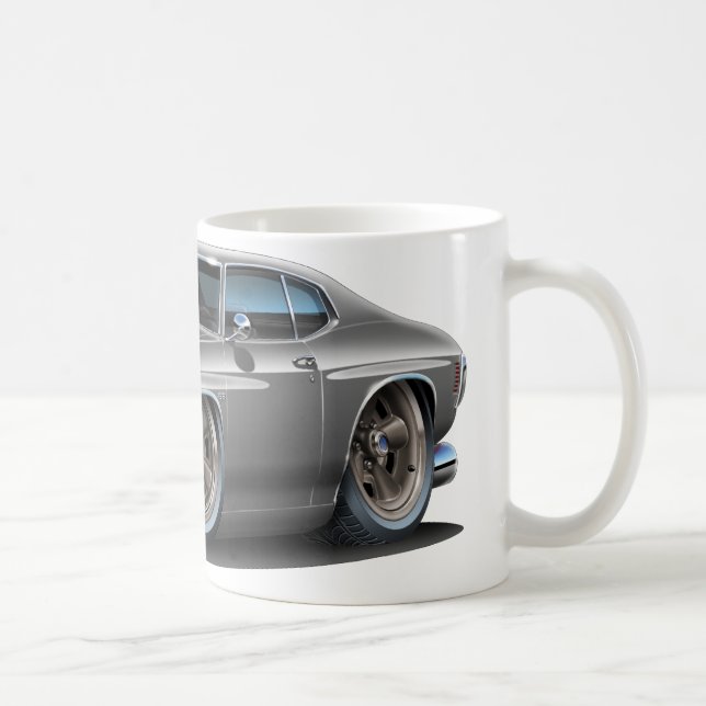 Caneca De Café Carro 1971-72 Cinzento-Preto de Chevelle (Direita)