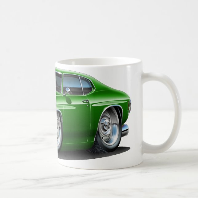 Caneca De Café Carro 1971-72 verde de Chevelle (Direita)
