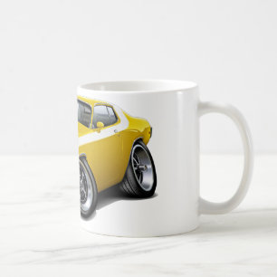 Caneca De Café Carro 1973-74 Amarelo-Branco do Roadrunner
