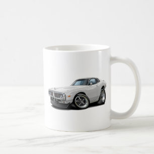 Caneca De Café Carro 1973-74 Branco-Preto da parte superior da
