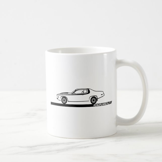 Caneca De Café Carro 1973-74 preto do Roadrunner (Direita)