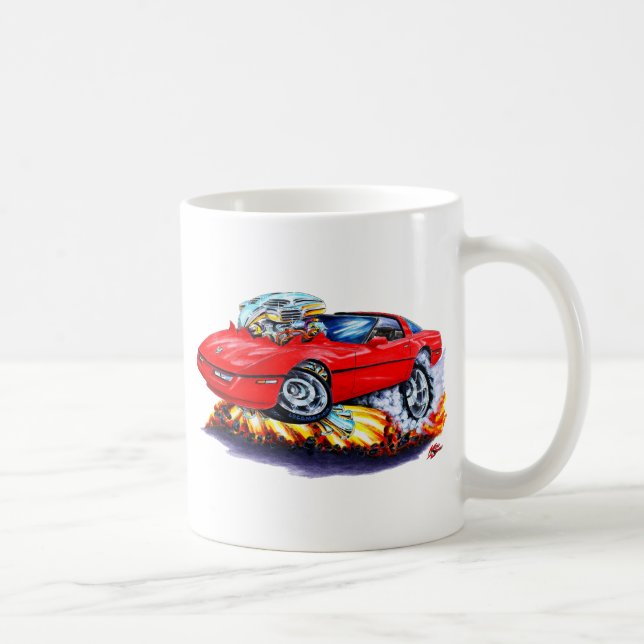 Caneca De Café Carro 1984-93 do vermelho de Corveta (Direita)