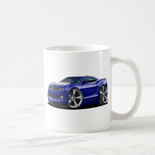 Caneca De Café Carro 2010-12 Azul-Branco de Camaro (Direita)