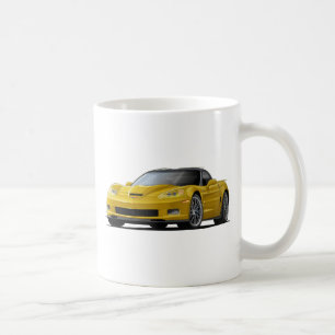 Caneca De Café Carro amarelo de Corveta ZR1