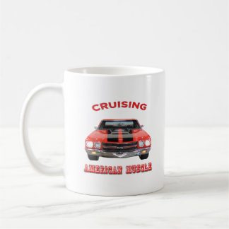 Caneca De Café Carro americano clássico Chevelle SS do músculo