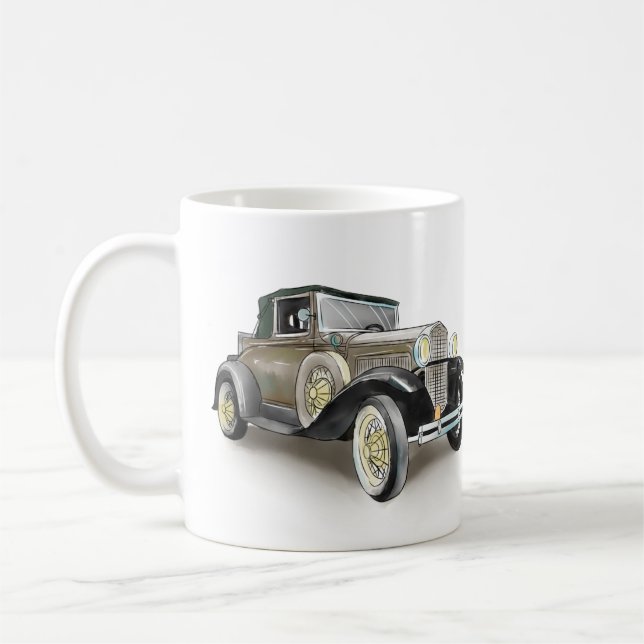 Caneca De Café Carro Antigo  (Esquerda)