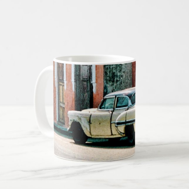 Caneca De Café Carro antigo - Cuba (Frente Esquerda)