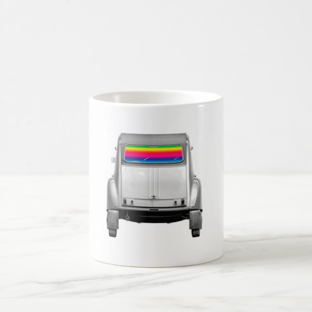 Caneca De Café Carro + arco-íris (Centro)