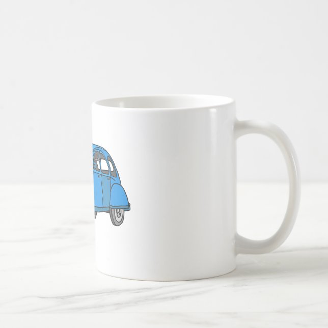 Caneca De Café Carro azul (2CV) (Direita)