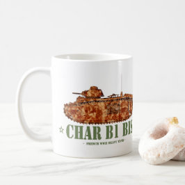 Caneca De Café Carro B1 bis Segunda Guerra Mundial 2 Tanque pesad