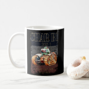 Caneca De Café Carro B1 Bis Tanque pesado francês da Segunda Guer