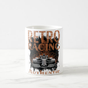 Caneca De Café Carro de corrida retrô autêntico