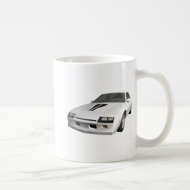 Caneca De Café carro de esportes de Camaro do anos 80: modelo 3D: (Direita)