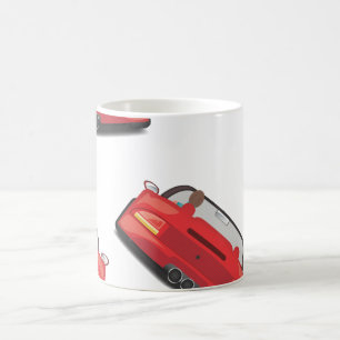 Caneca De Café Carro de esportes vermelho