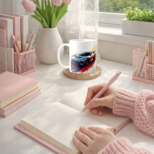 Caneca De Café Carro desportivo futurístico - Design inteligente 